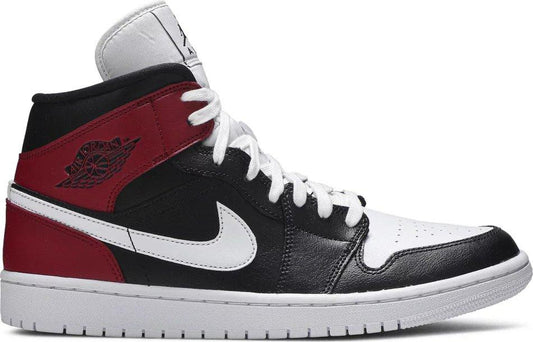 Jordan 1 Mid Noble Black Red Womens