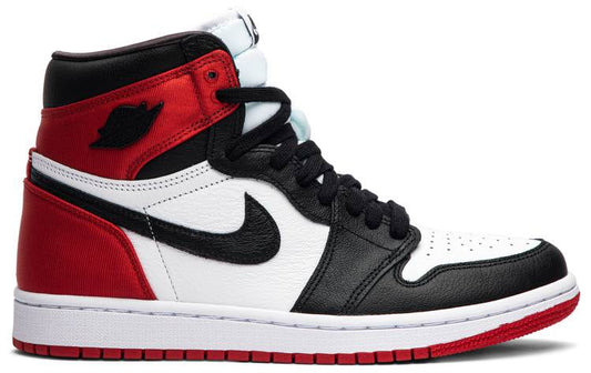 Jordan 1 Retro High Satin Black Toe (W)