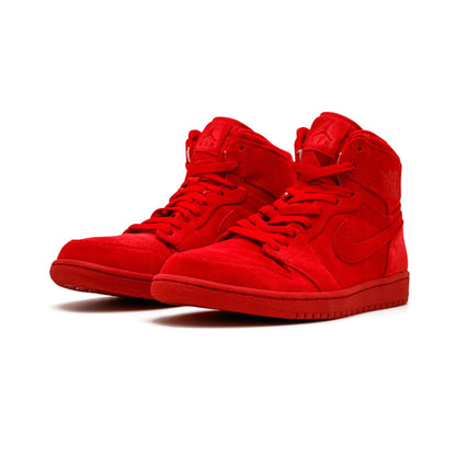 Red jordan 1 suede store