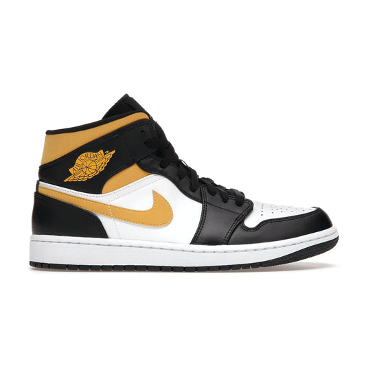 Jordan 1 Mid White Pollen Black