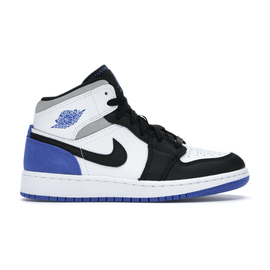 Jordan 1 Mid SE Blanc Noir Royal (GS)